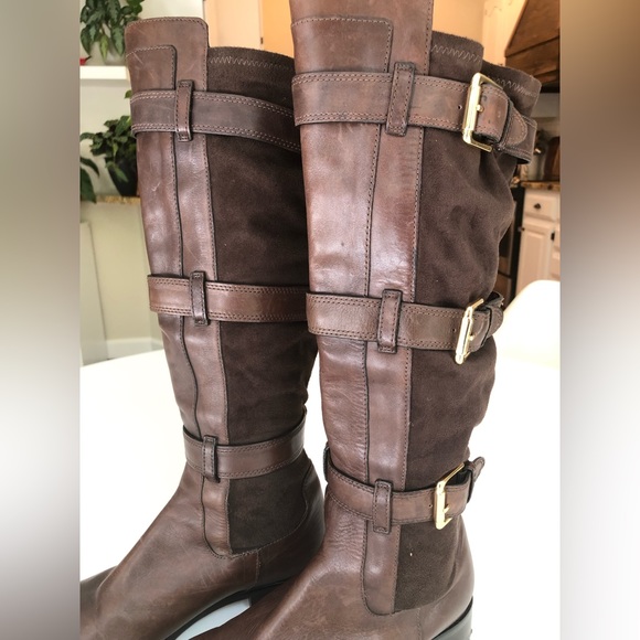 Cole Haan Nike Air Brown Tall Boots Size 8 - Picture 4 of 10